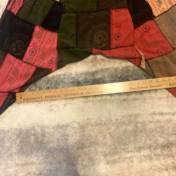 Handmade Dungarees Patchwork Overalls/Jumpsuit BOHO, Hippy, Baggy - Picture 13 of 14